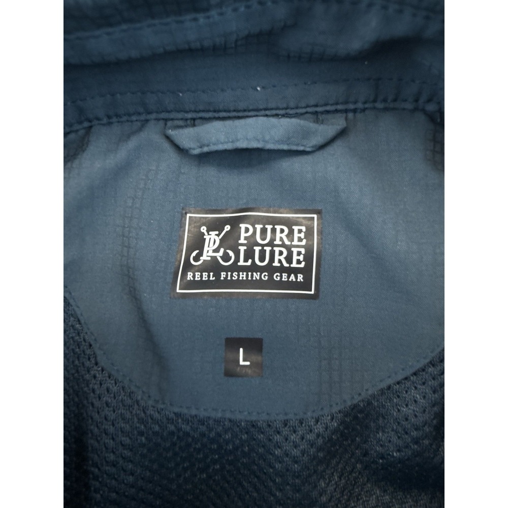 Pure Lure Fishing Shirts Mens L Lot 2 Performance Vented Outdoor Button Down - Picture 6 of 15